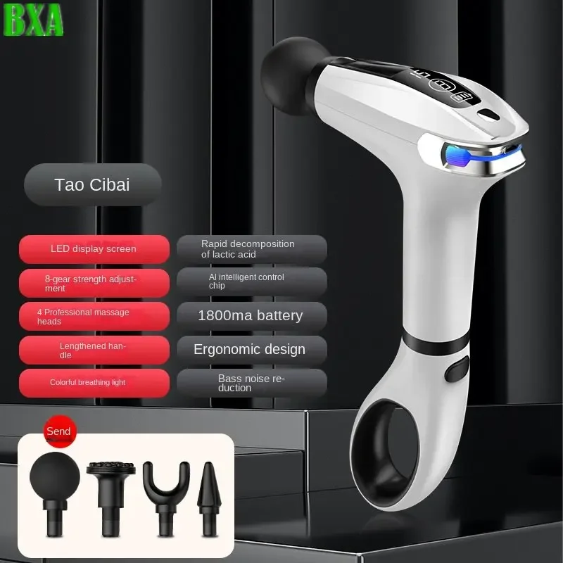 Electric Massage Gun Deep Tissue - Pistola de Masaje con Mango Extendido,