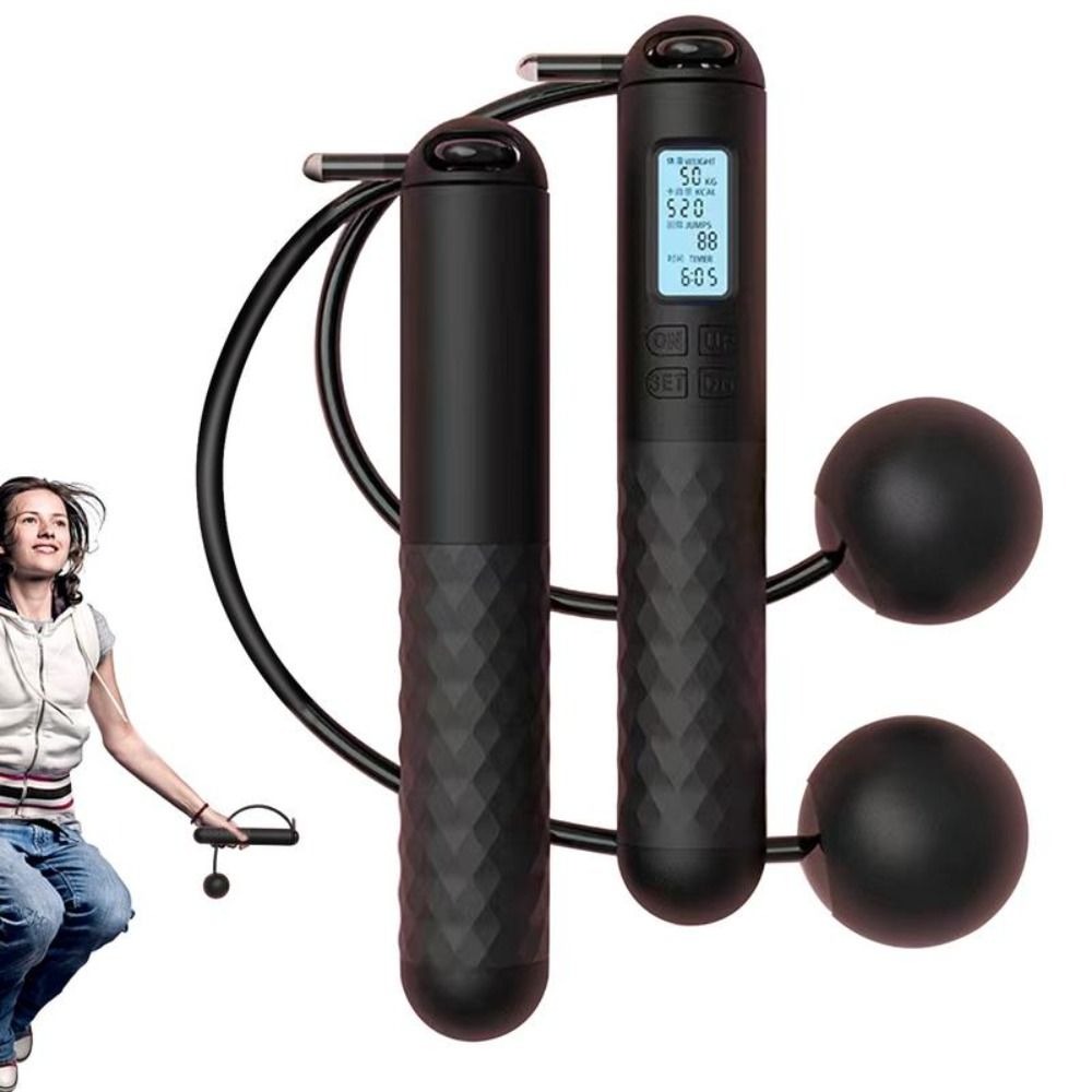 Smart Jump Rope Digital Counter - Cuerda para Saltar Inalámbrica Portátil con