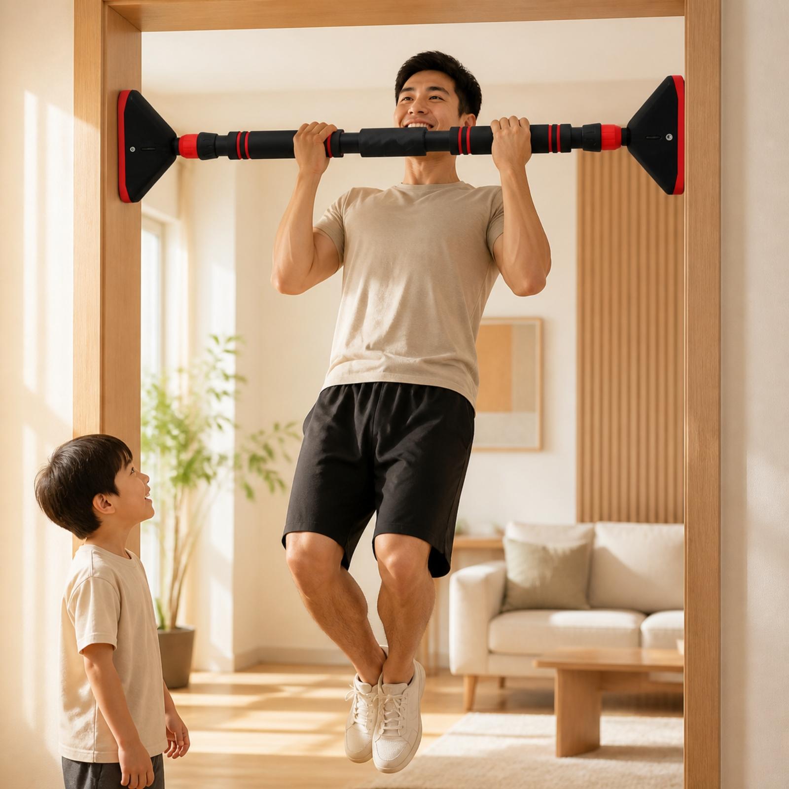 Door Pull Up Bar No Screw - Barra de tirador para marco de