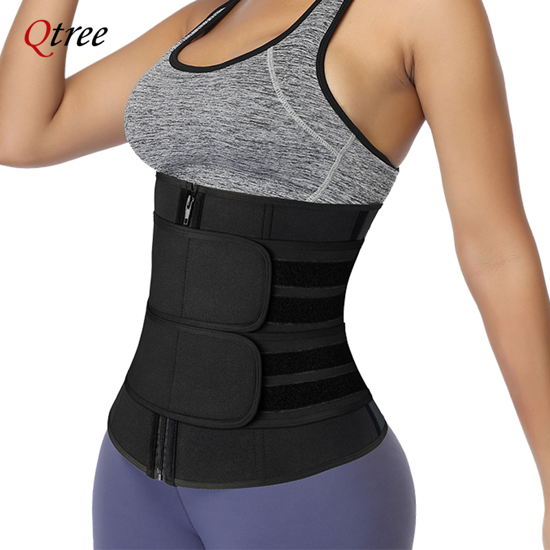 Sweat Waist Trainer Belt Neoprene - Qtree-Entrenador de cintura de talla grande