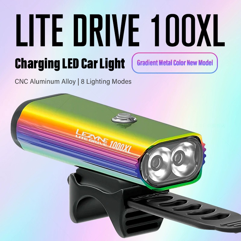 Rechargeable Bicycle Headlight 1000 Lumen - Luz Delantera para Bicicleta LEZYNE de