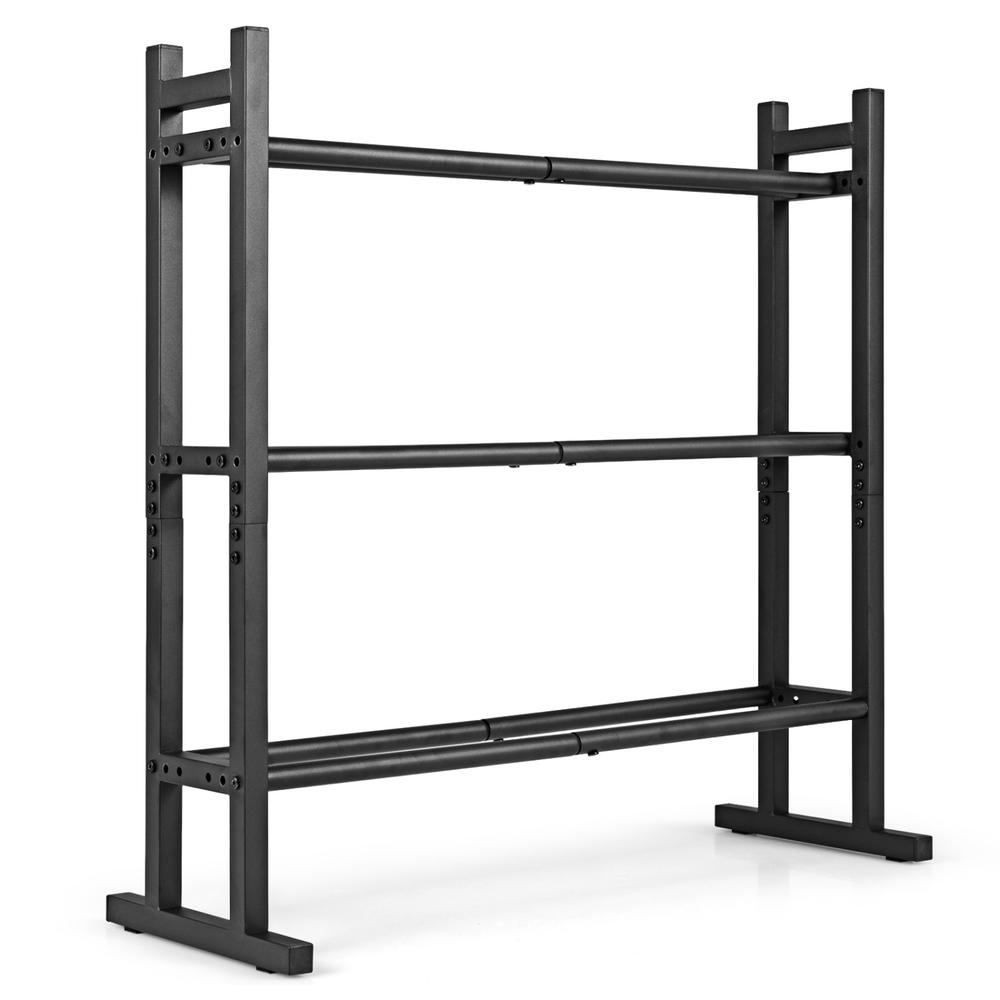 Fitness Equipment - Estante para mancuernas de 3 niveles