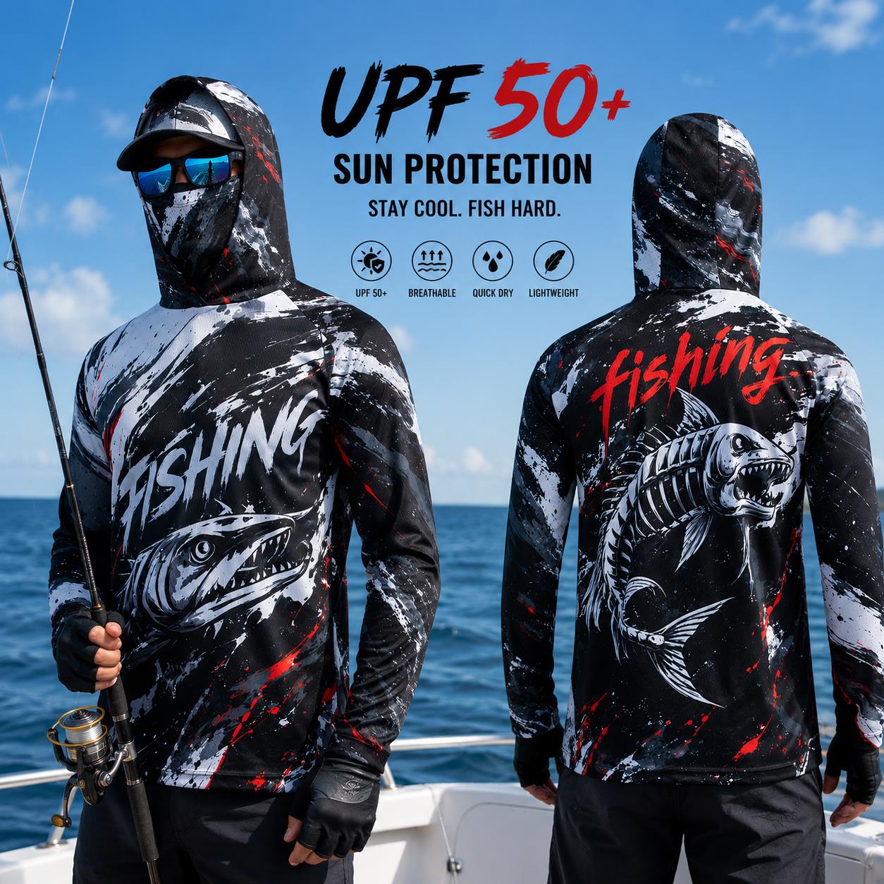 Fishing - Sudadera de Pesca para Hombre de
