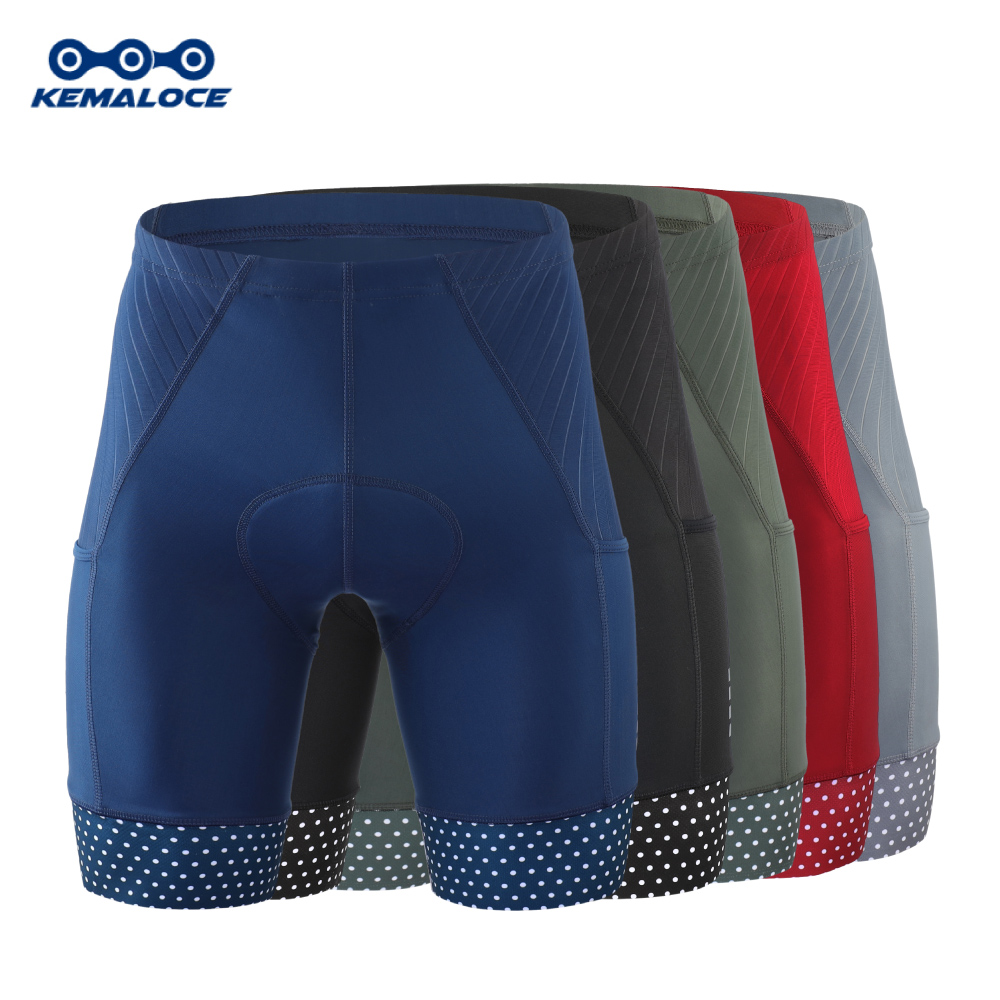 Padded Cycling Shorts 5D Gel - KEMALOCE-pantalones cortos de ciclismo para hombre,