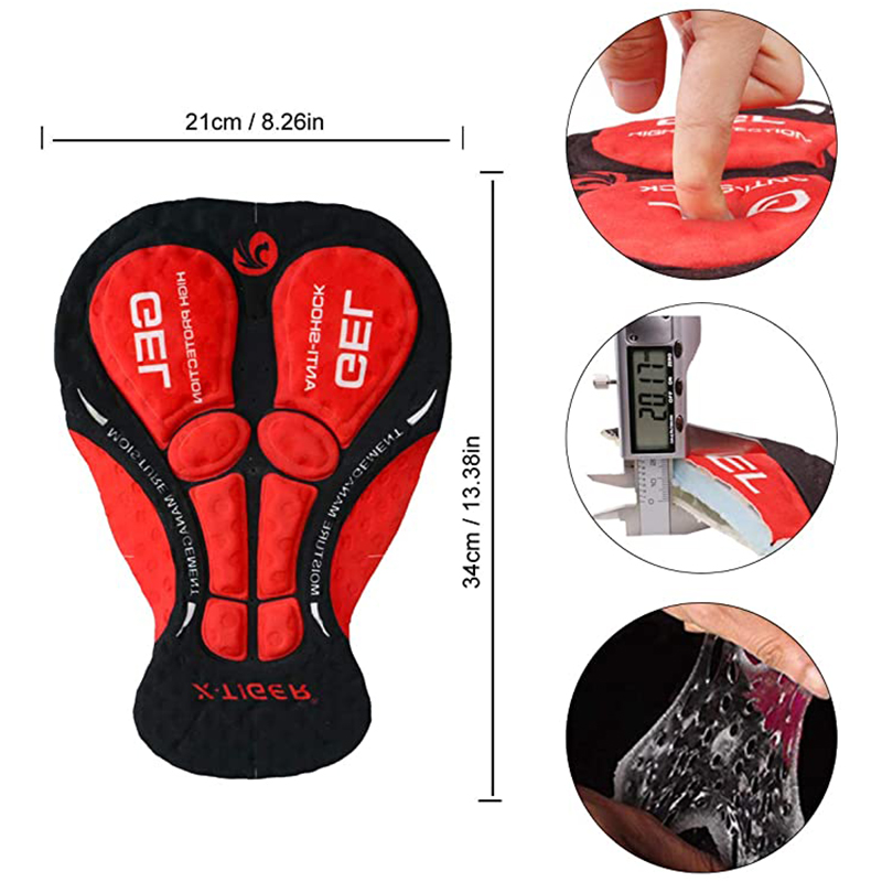X-tiger ciclismo Shorts mejora - Padded Cycling Shorts 5D Gel reseña y precio