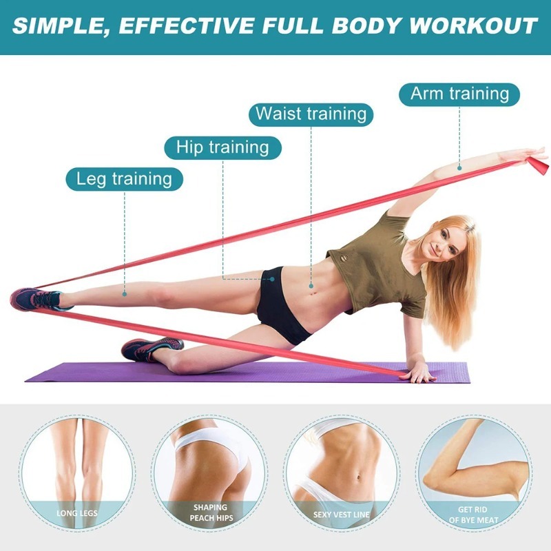 Bandas de Resistencia de Látex - Pilates Bar Kit With Resistance Bands reseña y precio