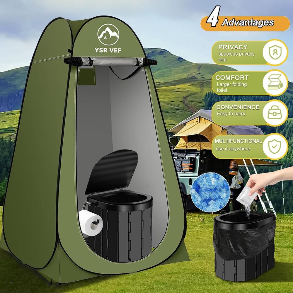 Kit de Inodoro Portátil, Inodo - Camping reseña y precio