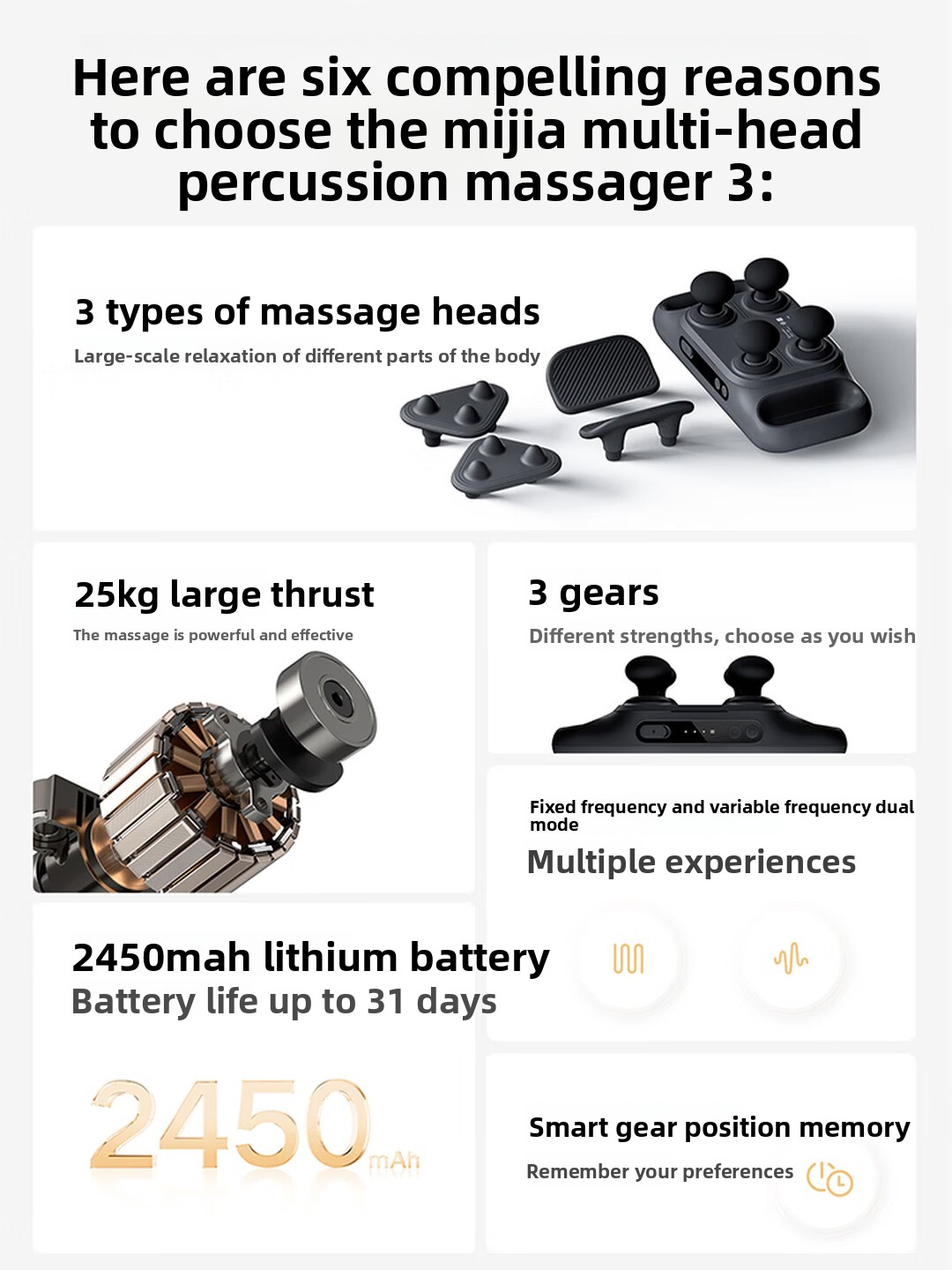 Pistola de Masaje Mijia Multi- - Electric Massage Gun Deep Tissue reseña y precio