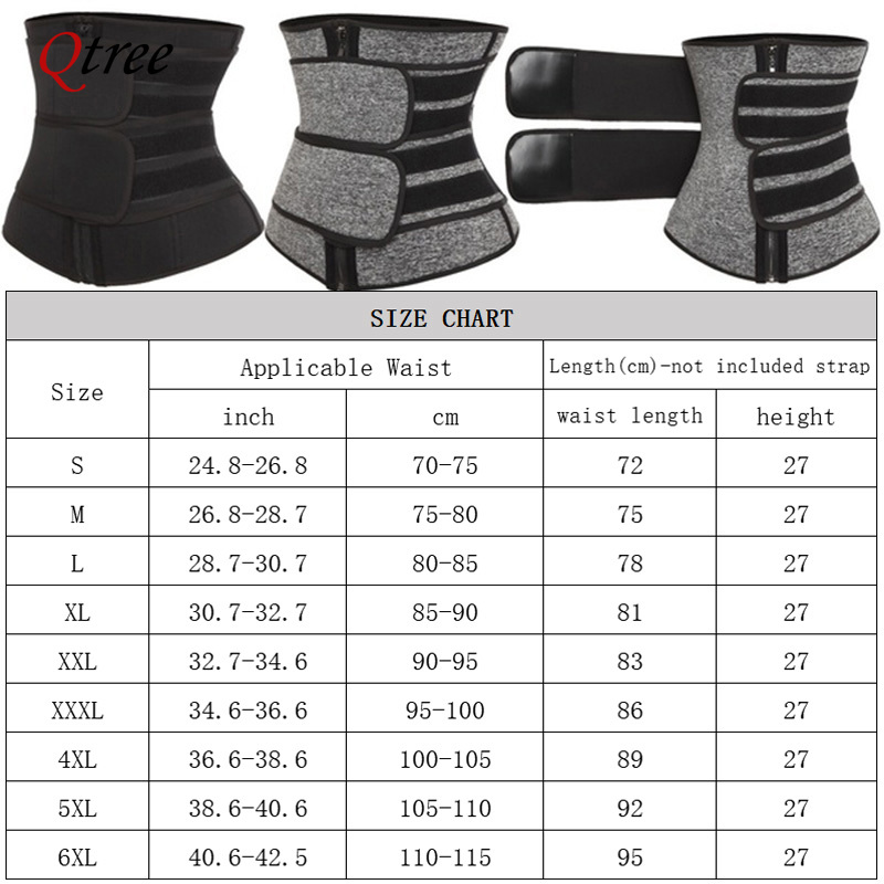 Qtree-Entrenador de cintura de - Sweat Waist Trainer Belt Neoprene reseña y precio
