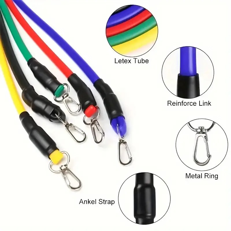 Bandas Elásticas de Resistenci - Resistance Bands Set With Handles reseña y precio