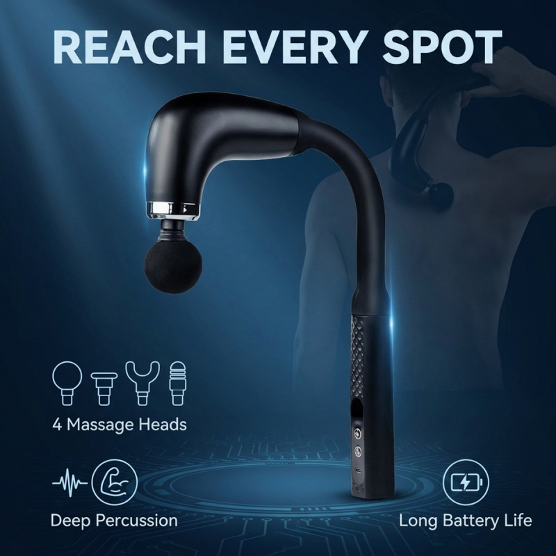 Pistola de Masaje Muscular Elé - Electric Massage Gun Deep Tissue reseña y precio