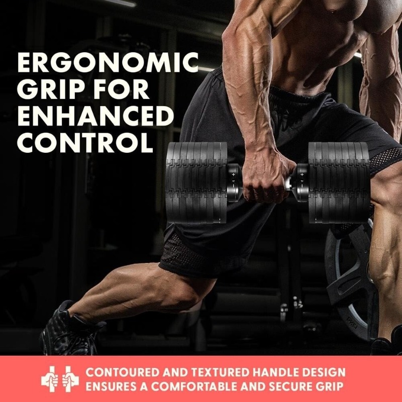 Equipo de Gimnasio Grande, Jue - Adjustable Dumbbell Pair 40Kg reseña y precio