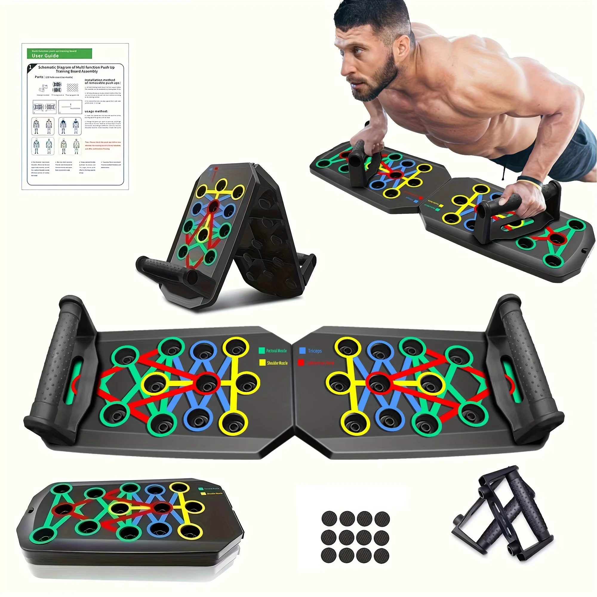 1 unidad: tabla plegable multi - Push Up Board Foldable Multi Function reseña y precio