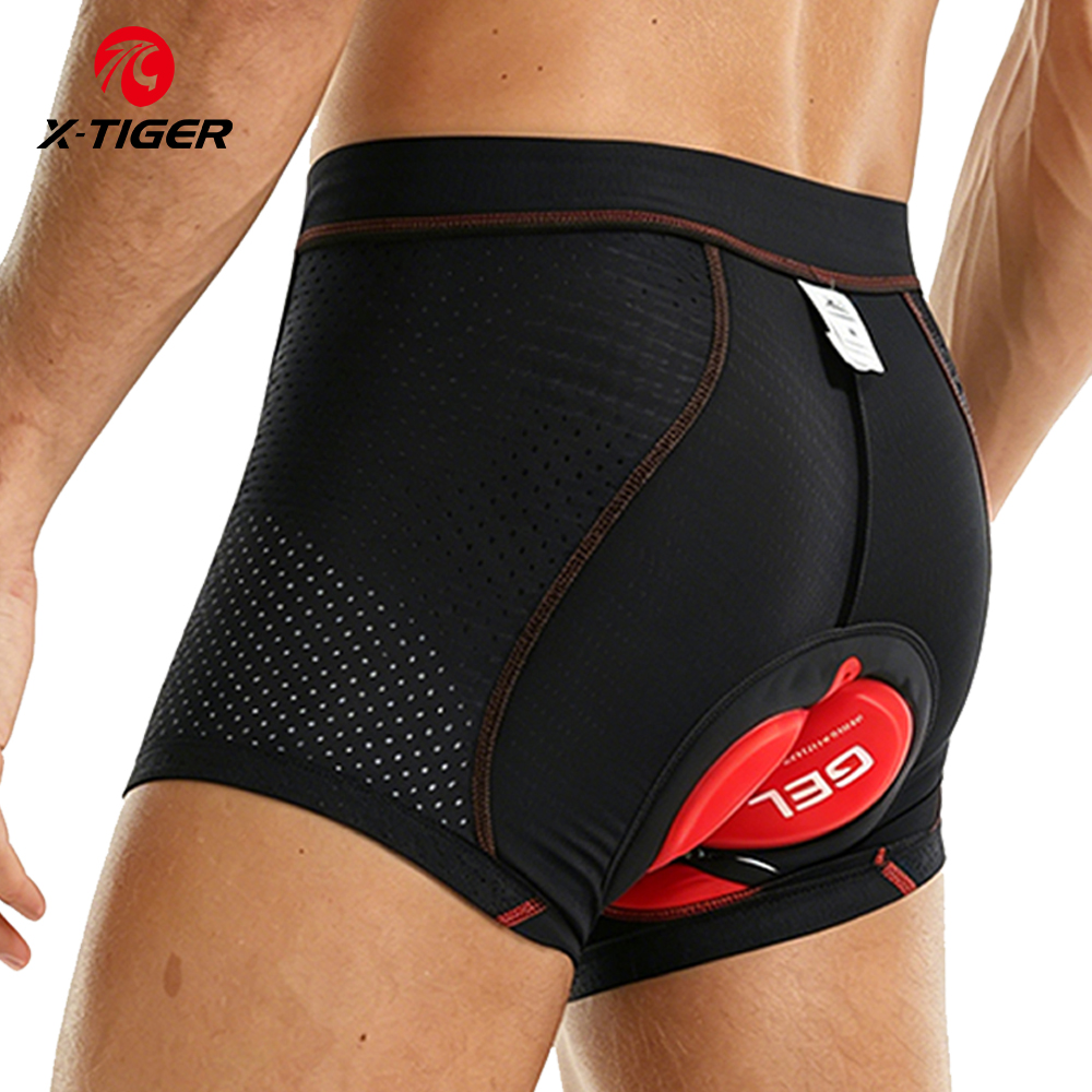 X-tiger-ropa interior de cicli - Padded Cycling Shorts 5D Gel reseña y precio