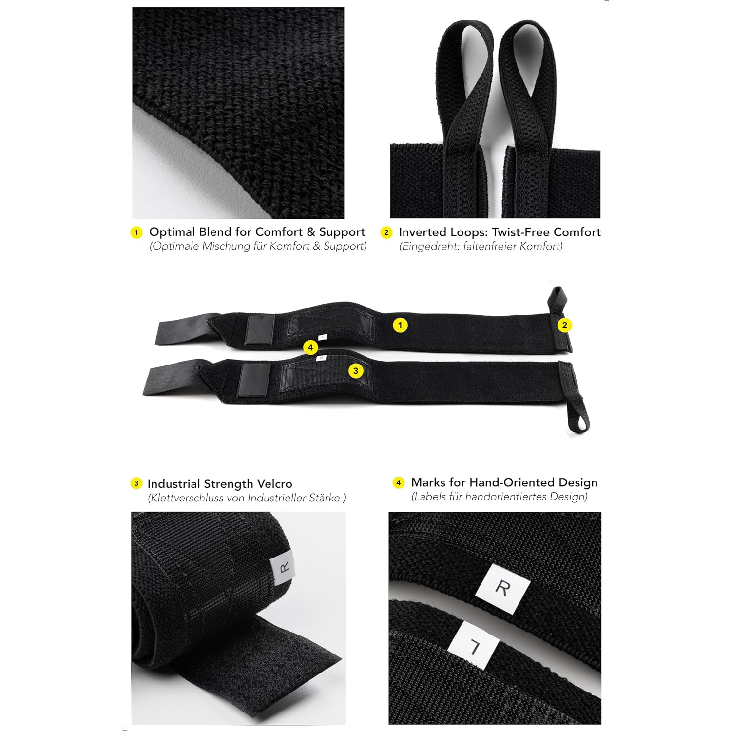 ‌ Muñequeras ajustables para l - Wrist Wraps Weightlifting Support reseña y precio
