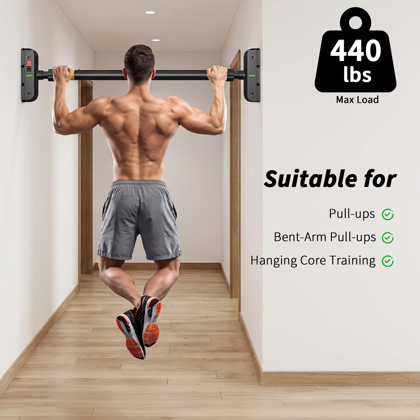 Barra de dominadas para puerta - Door Pull Up Bar No Screw reseña y precio