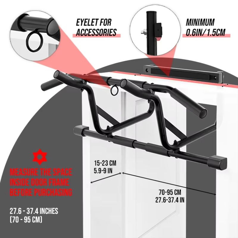 Barra de dominadas profesional - Door Pull Up Bar No Screw reseña y precio