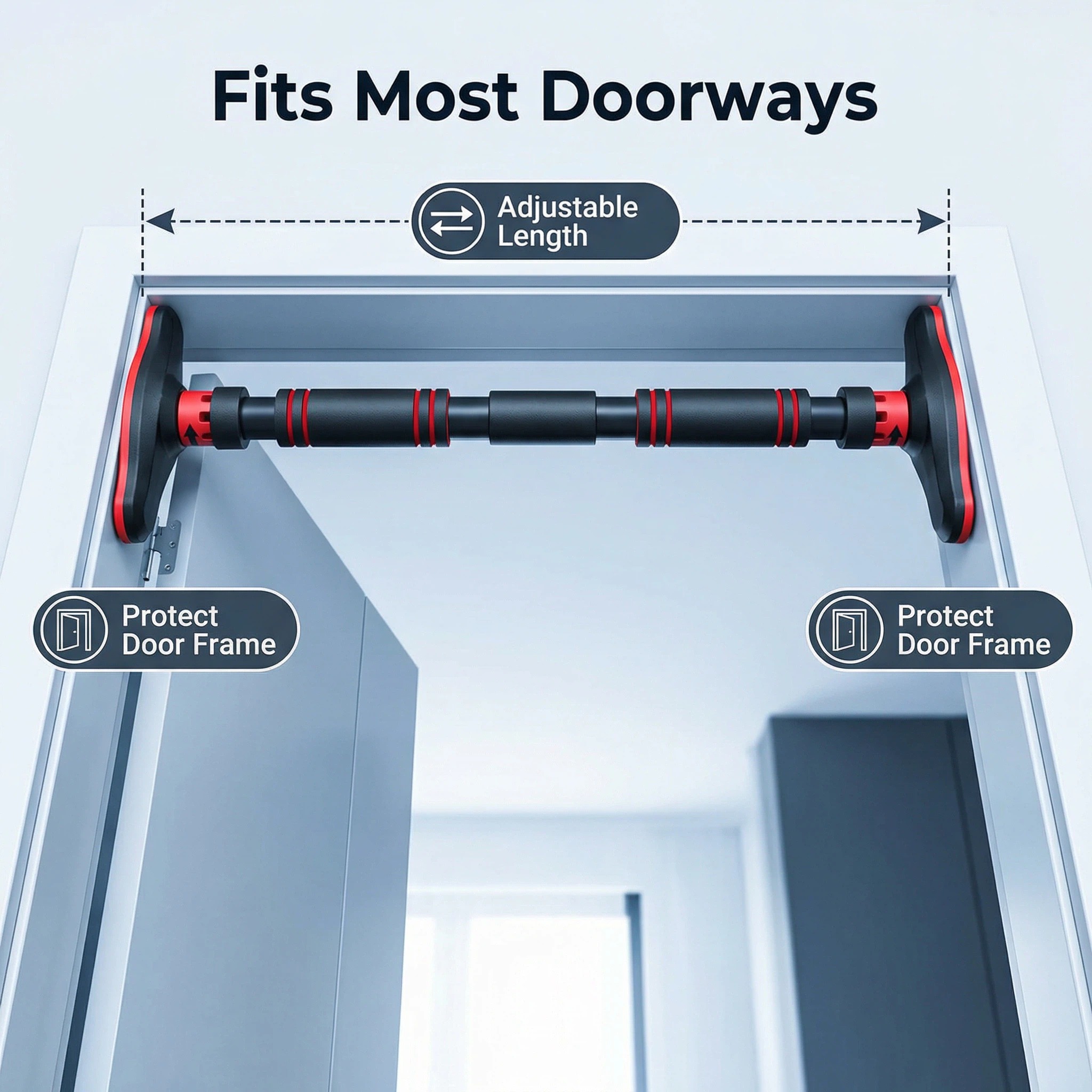 Barra de dominadas multifuncio - Door Pull Up Bar No Screw reseña y precio