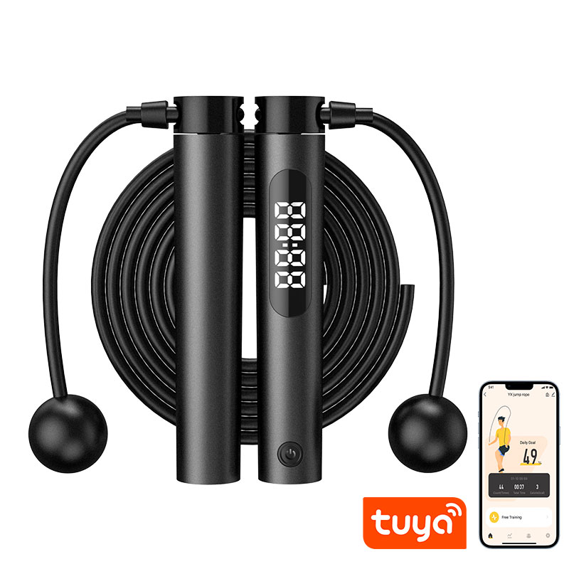 Cuerda de saltar inalámbrica d - Smart Jump Rope Digital Counter reseña y precio