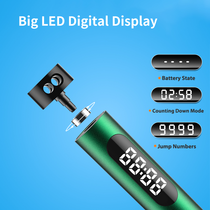 Cuerda de saltar inalámbrica d - Smart Jump Rope Digital Counter reseña y precio