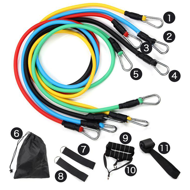 Nuevo Set de 11 Correas de Ent - Resistance Bands Set With Handles reseña y precio