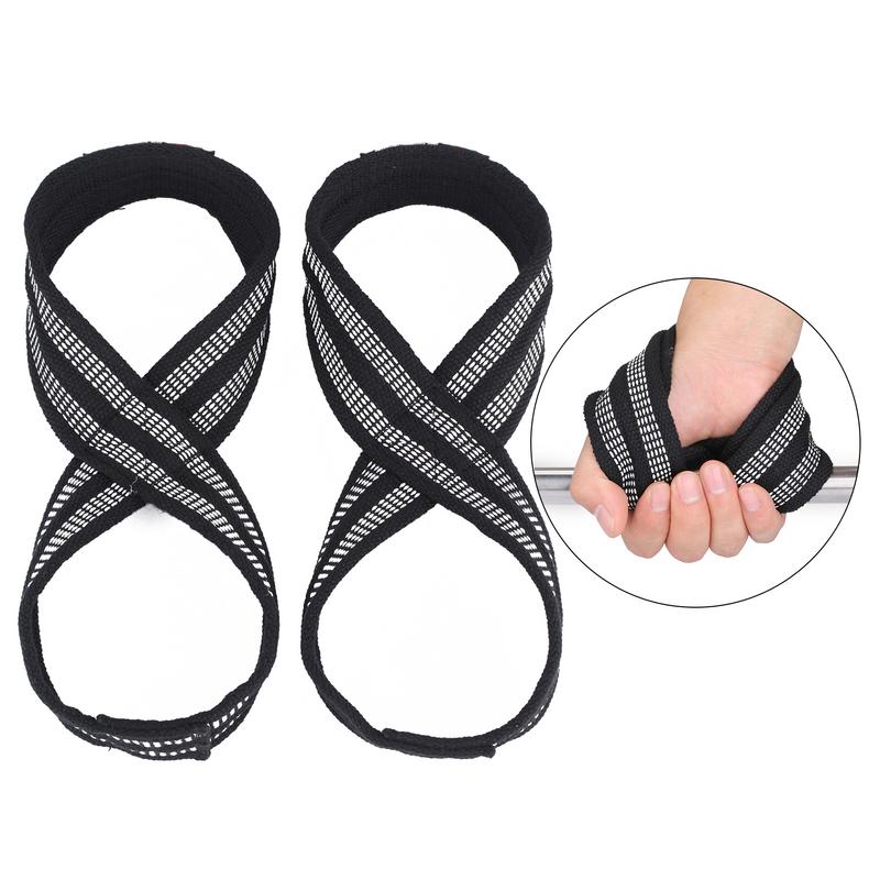 1 par figura 8 correas de leva - Wrist Wraps Weightlifting Support reseña y precio