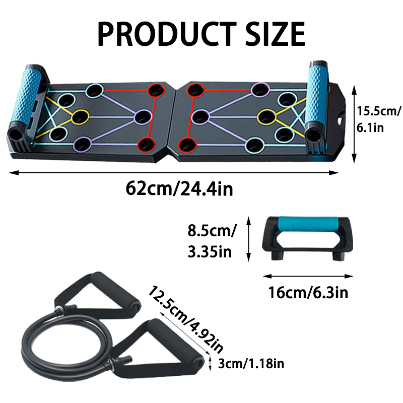 Conjunto de tablero de flexion - Push Up Board Foldable Multi Function reseña y precio